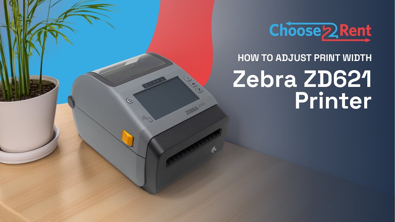 Print Width Adjustment on the ZD621 - YouTube