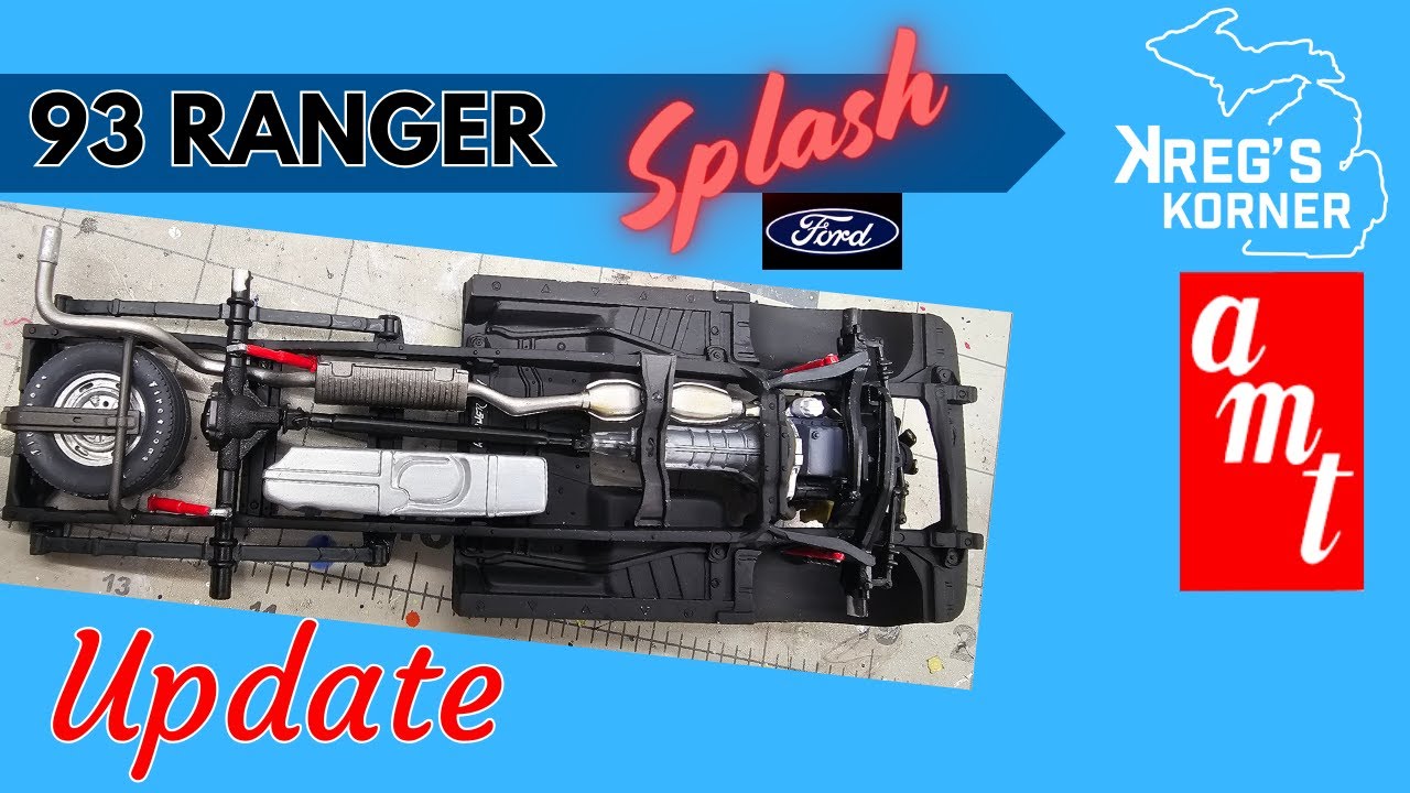 Amt Ranger Splash 2nd UPDATE ON THE 1993 FORD RANGER SLPASH BY AMT! #amtmodelkits # ...