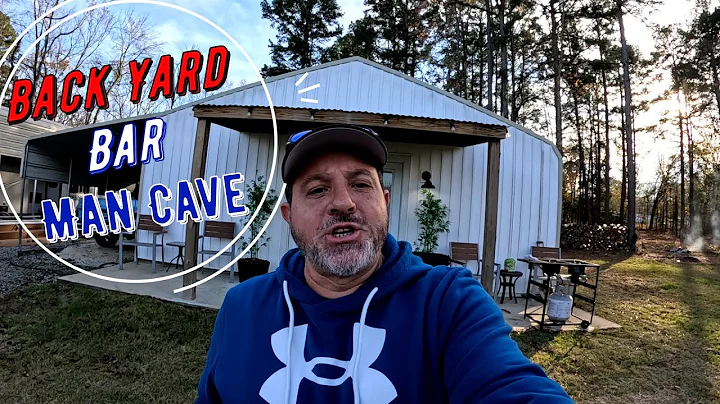 Back Yard Bar / Man Cave in a 20x24 Metal Shed. You will be Amazed at what is in this Back Yard Shed