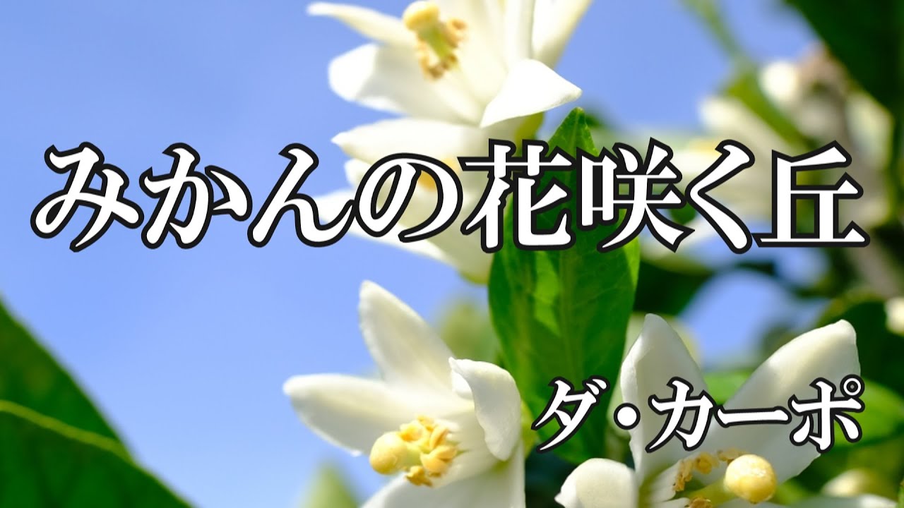 みかんの花咲く丘 / ダ・カーポ (歌詞入り) - YouTube
