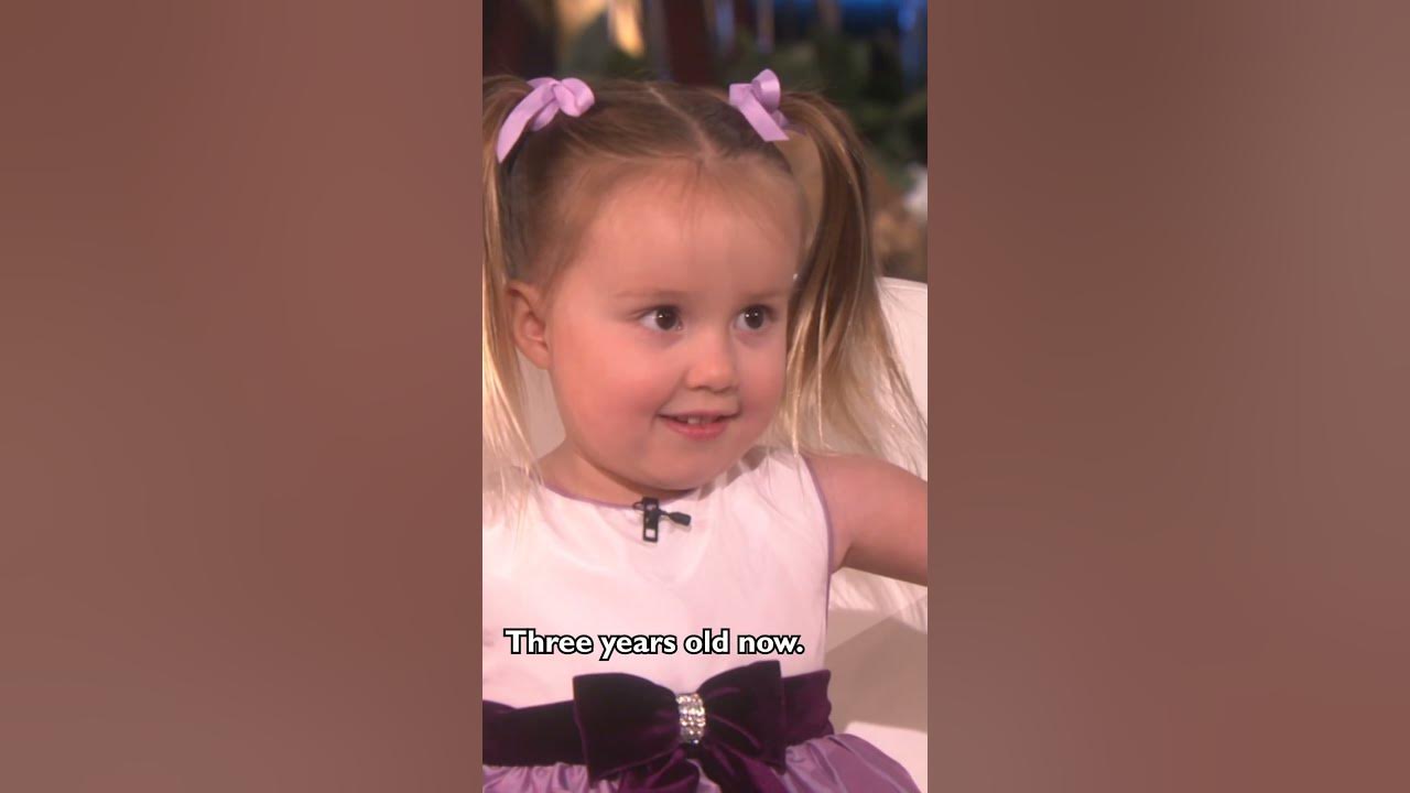 Adorable 3-Year-Old Periodic Table Expert Brielle #ellen Adorable 3-Year-Old Periodic Table Expert Brielle #ellen