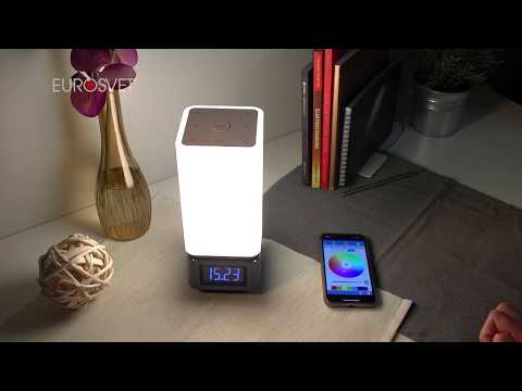 Настольная лампа с Bluetooth-колонкой «Media» 80418/1 серебристый Настольная лампа с Bluetooth-колонкой «Media» 80418/1 серебристый