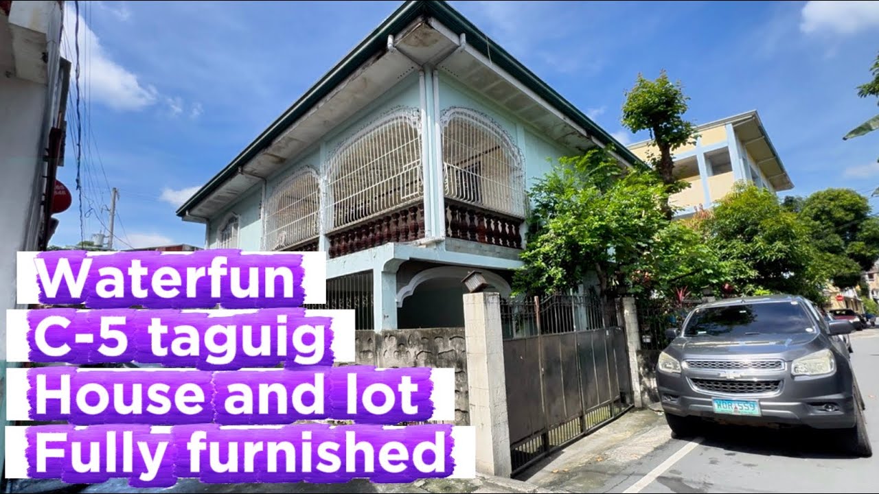 NOV-913-26 Waterfun c5 taguig 2 storey house and lot fully furnished clean title flood free