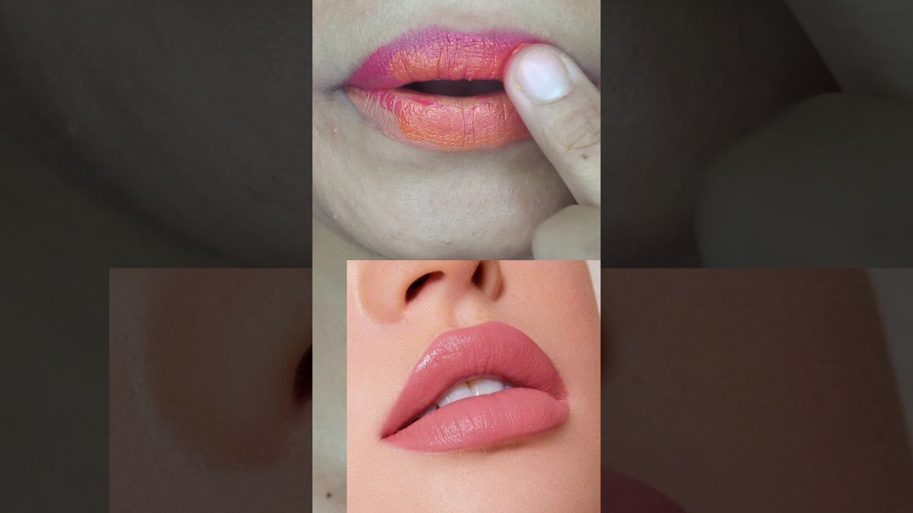 3 shade mix = Barbie wala coral gloss lips! 💄💕 