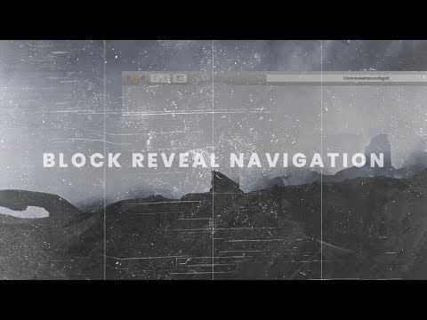 Responsive Block Reveal Navigation | HTML, CSS & JAVASCRIPT (GREENSOCK)