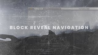 Responsive Block Reveal Navigation | HTML, CSS & JAVASCRIPT (GREENSOCK)