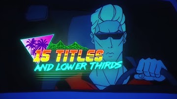 Retro Wave Titles - After Effects Template