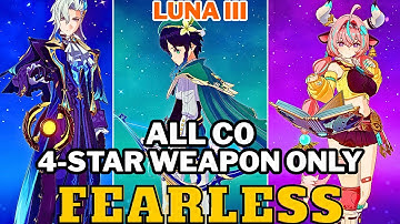 [NEW Stygian Onslaught 6.2/Luna III] ALL C0 & 4-STAR WEAPON ONLY | Fearless Difficulty 5