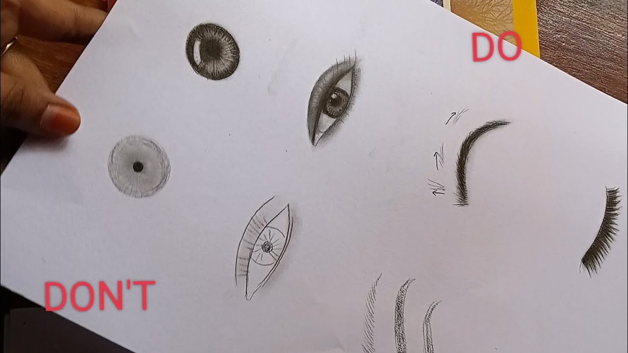 7 Easy Tips for Drawing face, eyes,nose and lips|DOs & DON'TS Drawing ...