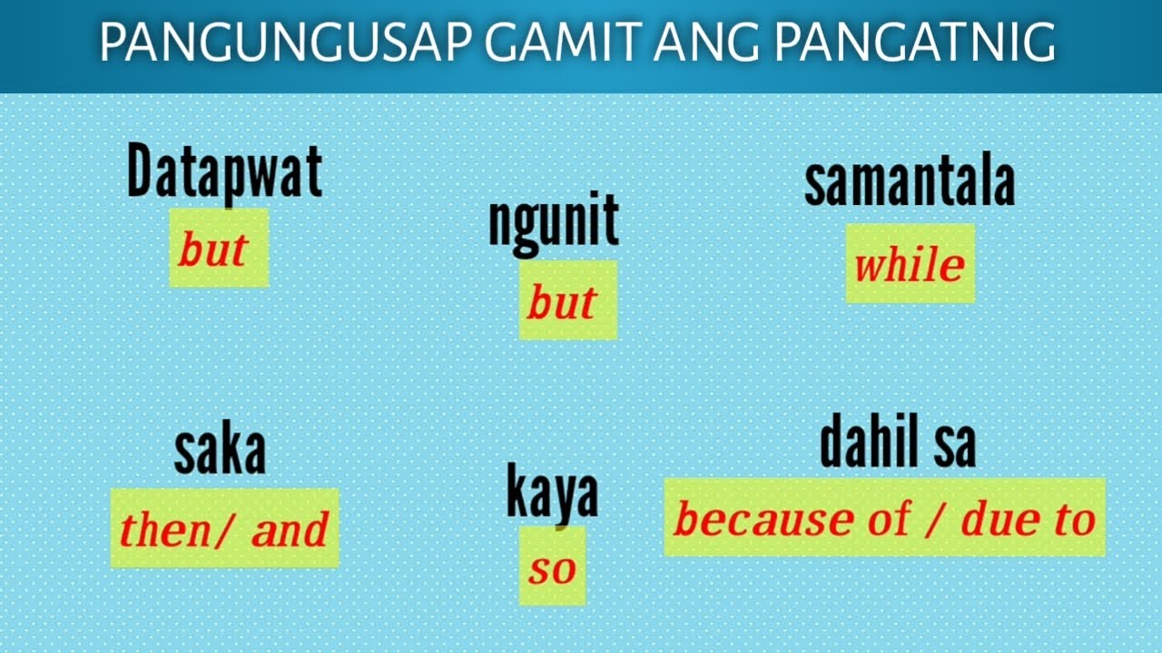 Halimbawa Ng Pangungusap Gamit Ang Salitang Ngunit