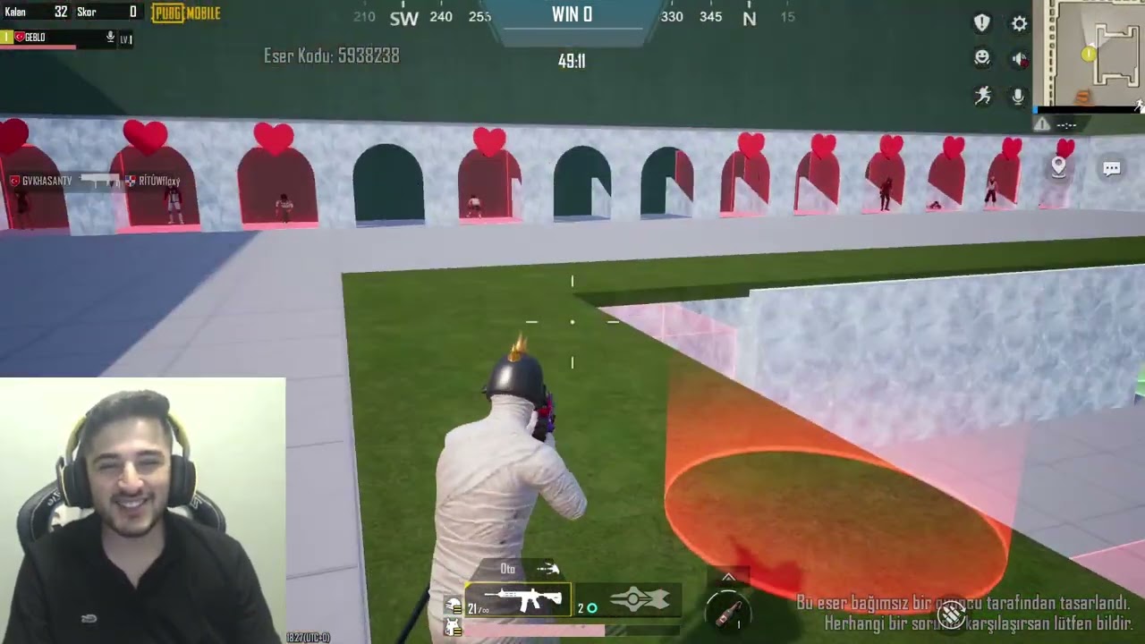 50 KİŞİ TURNUVA AMA HERKESİN SİLAHI FARKLI PART #2 (GEBLO,AYŞO CANLI YAYIN KESİTİ)