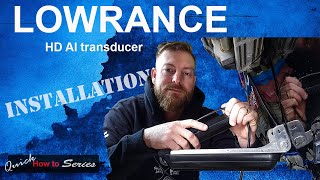 Lowrance HD AI 3in1 transducer- Basic look at bracket size compared to AI 3 in 1.