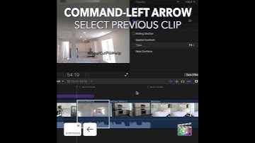 Final Cut Pro Shortcut | Command-Left Arrow | Select Previous Clip