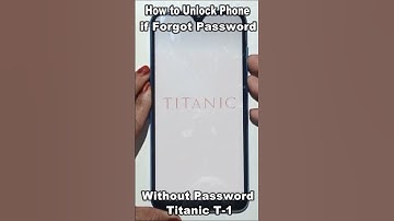 How to Unlock Phone if Forgot Password #Titanic T 1 Hard Reset Without Password#Shorts Videos