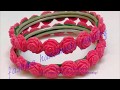 Make Beautiful clay Bangles from old and used bangles..