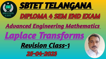 Laplace Transforms|| Advanced Engineering Mathematics|| 4 sem|| class-1|| revision