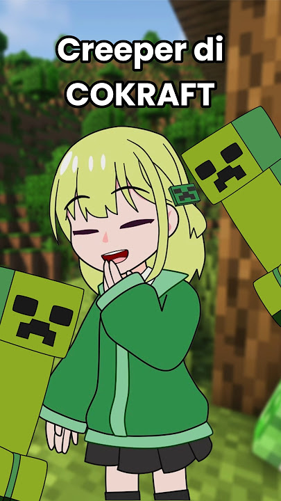 Cokraft mah beda 😋 #minecraft #creeper