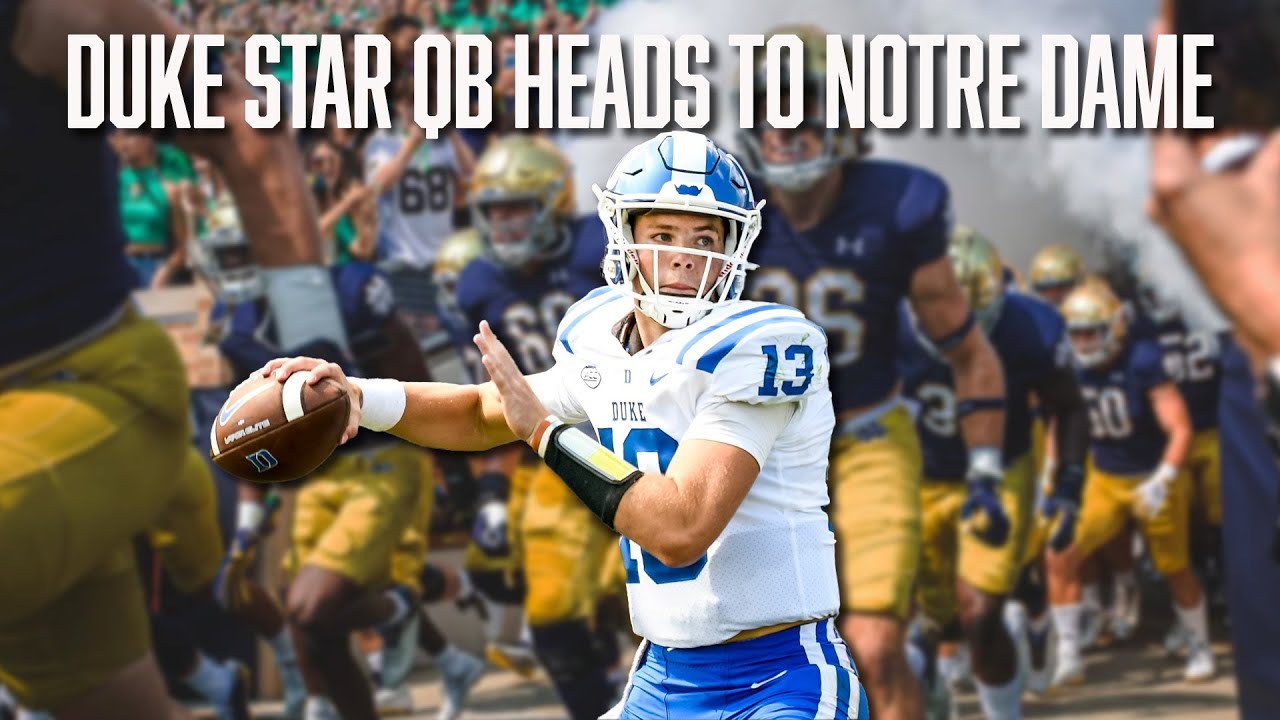 Riley Leonard commits to Notre Dame: Duke transfer QB brings playmaking  ability to Fighting Irish offense 