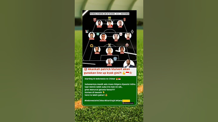 "LINE UP IDEAL!💥 Starting XI Indonesia vs China, Siapa yang Bakal jadi starter? 🤔🔥"#timnasindonesia