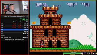 Super Mario Bros.:The Lost Levels Warpless D-4 40:20