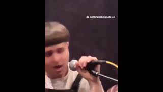 Oliver Tree rehearsing Gangsters Pardise