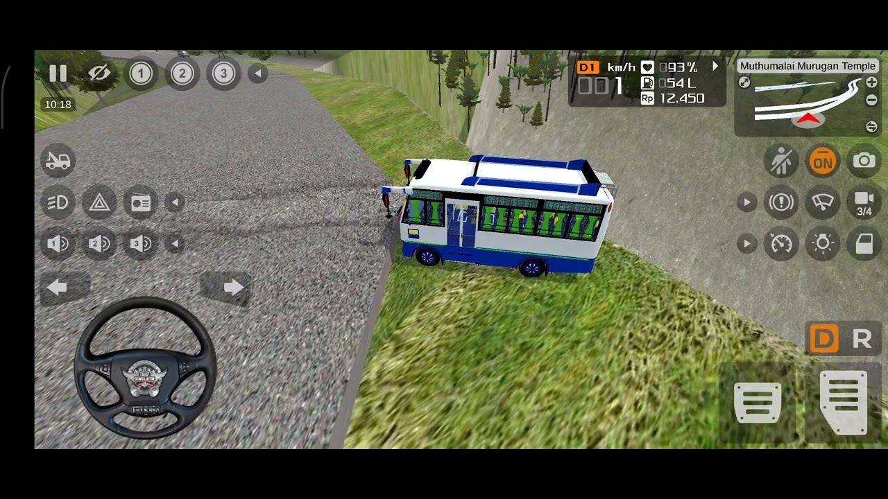 Bus simulator indonesia went to Murugan temple in Tamil 