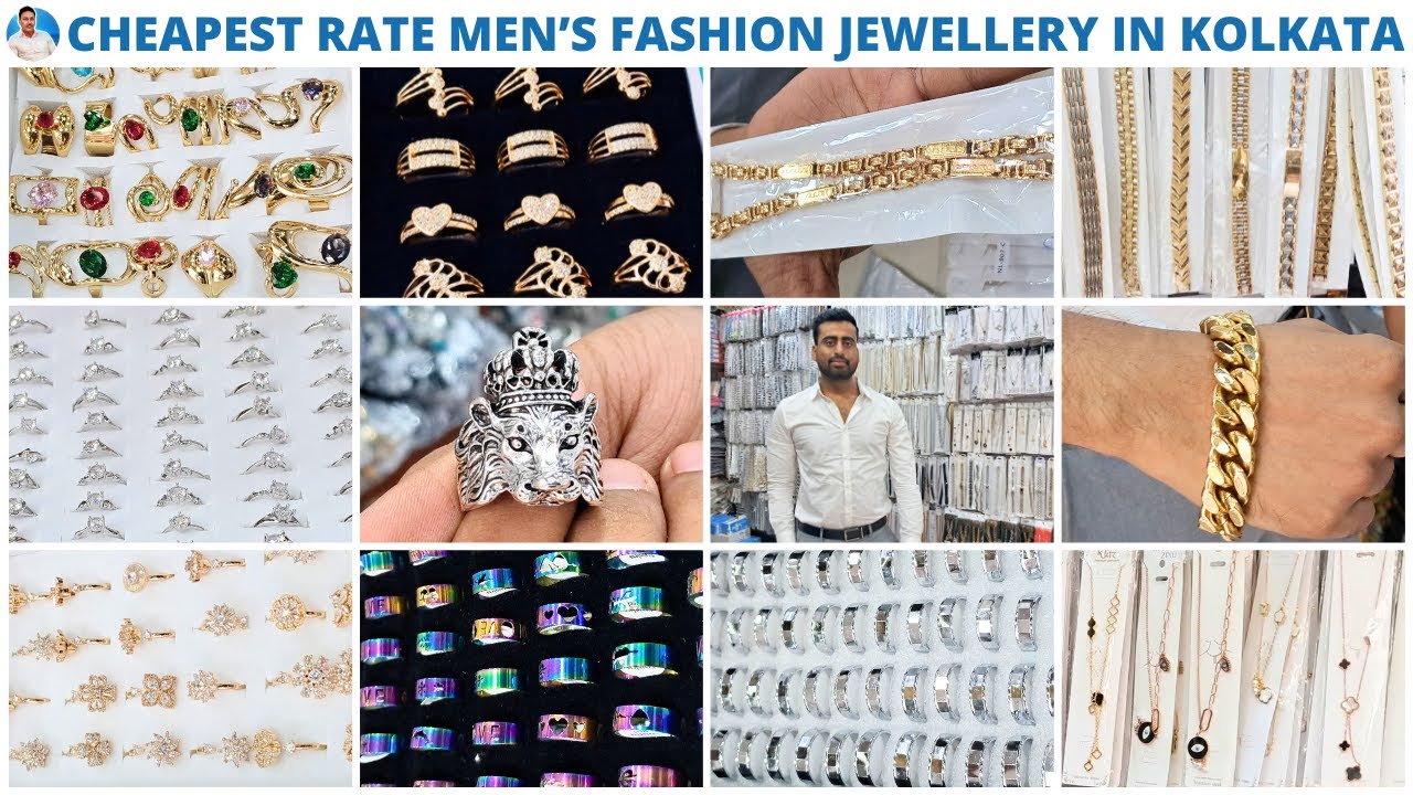 Men’s Fashion Jewellery Wholesale Shop in Kolkata | Earrings, Rings, Lockets & Bracelets