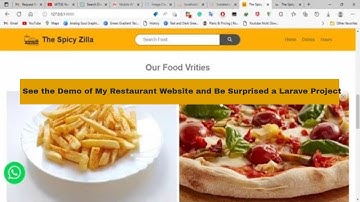 See the Demo of My Restaurant Website and Be Surprised - HTML CSS JavaScript & PHP Laravel Project