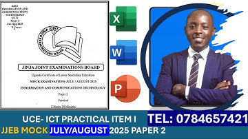 JJEB ATTEMPTING ITEM ONE ICT PAPER TWO  JULY | AUGUST SET 2025 NEW CURRICULUM | MUTEBI RATIBU