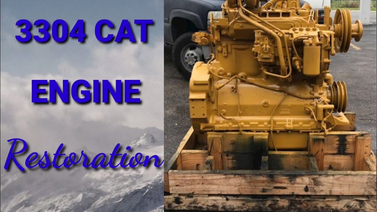 Engine Restoration 3304 caterpillar for payloader - YouTube