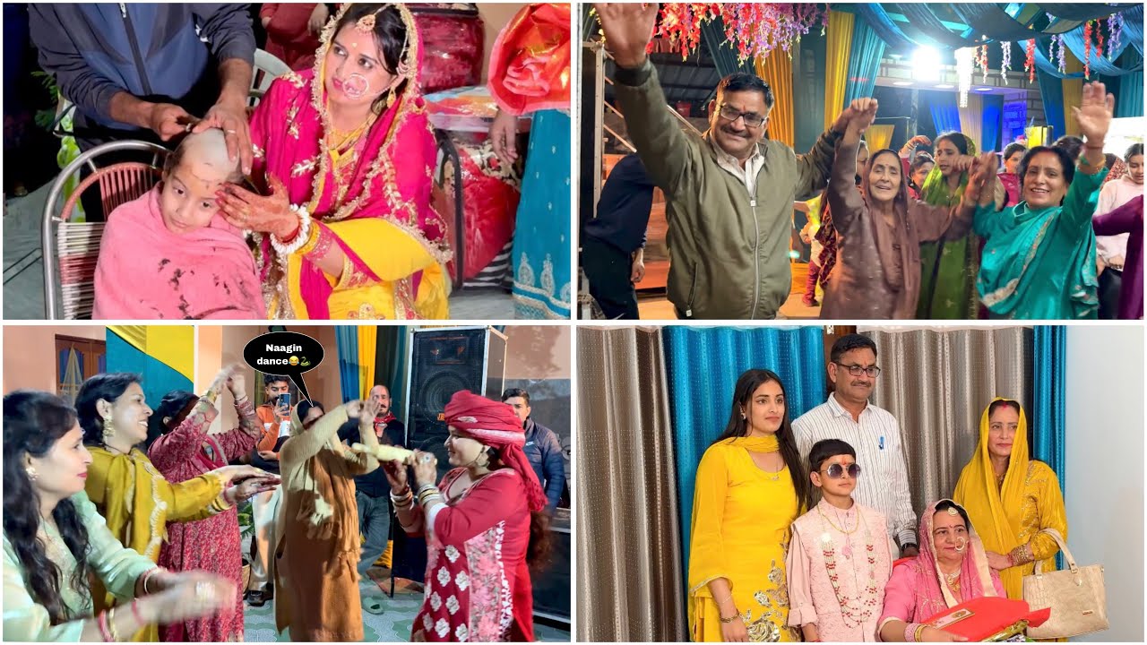 Aaj saari naagin ek sth aa gyi😂🐍|Family function Part 1❤️|#jammu #dance #familyvlog #familyfun #vlog