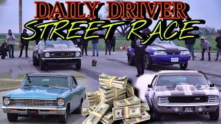 DAILY DRIVER DRAG RADIAL FLASH LIGHT START STREET RACE CASH DAYS FULL INTERIOR NO PARACHUTE