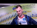 Jan Štefela po finále výšky na HMS 2026