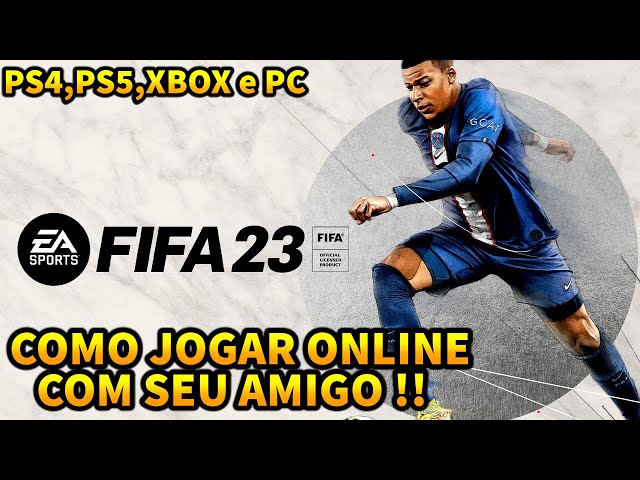 COMO JOGAR ONLINE COM SEU AMIGO NO FIFA 23 !!! 