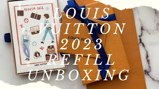 UNBOXING  2023 Louis Vuitton Pocket Agenda Refill 