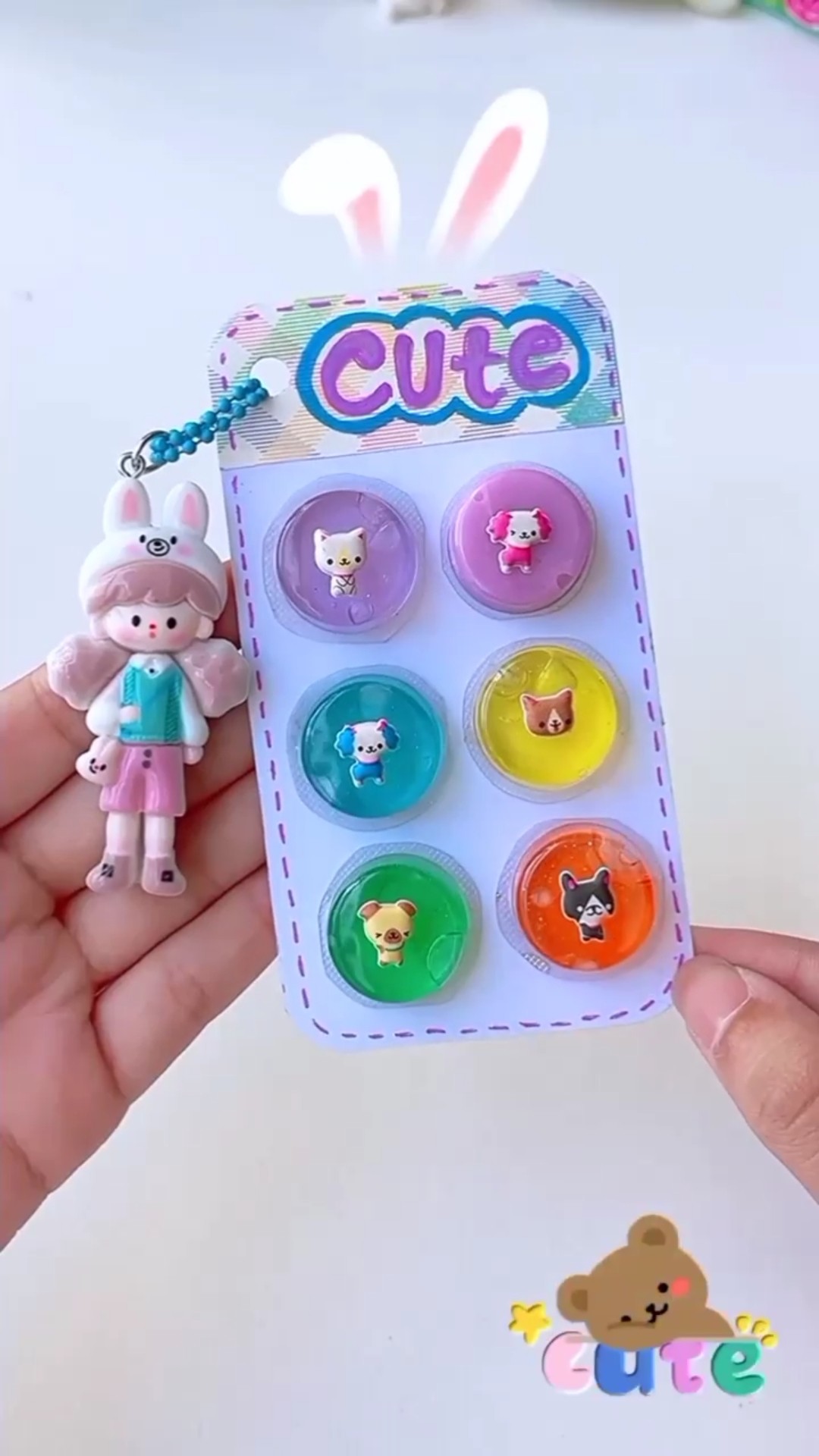 3D stickers with slime (slime craft) #shorts #tonniartandcraft #art #love #craft #diy