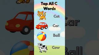 Tap All C Words 🎯 | Kids Learning Game | ABC Fun #shorts #shortsfeed #youtubeshorts ABC puzzle