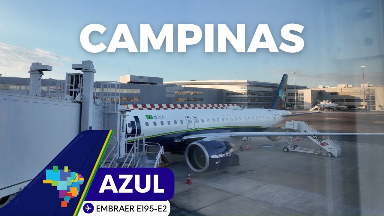VOO FORTALEZA ✈ CAMPINAS NO EMBRAER 195 E2 DA AZUL