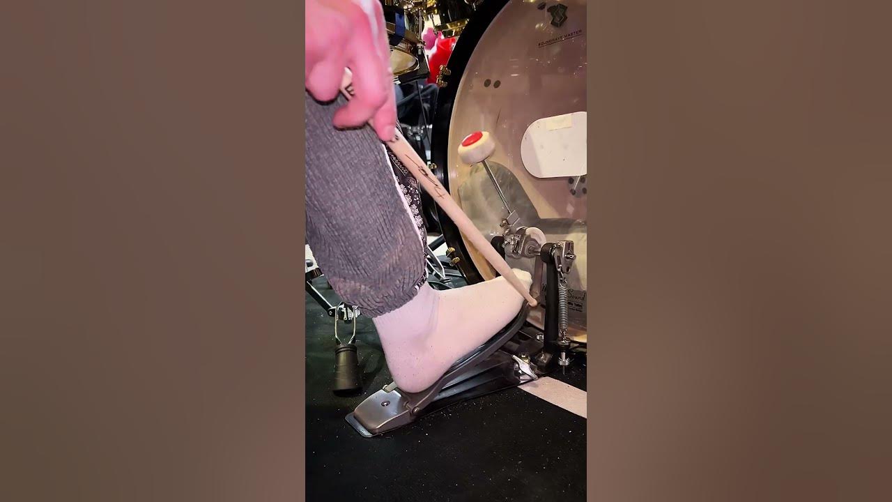 Slide + Heel Toe 🥁 #drum #drums #drummer #drumming #drummers #drumlessons #heeltoe #slide