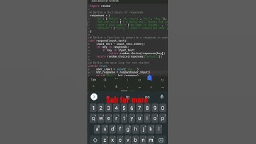 How to make a chat bot in python #shorts
