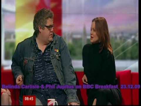 Belinda Carlisle & Phill Jupitus on Breakfast News...