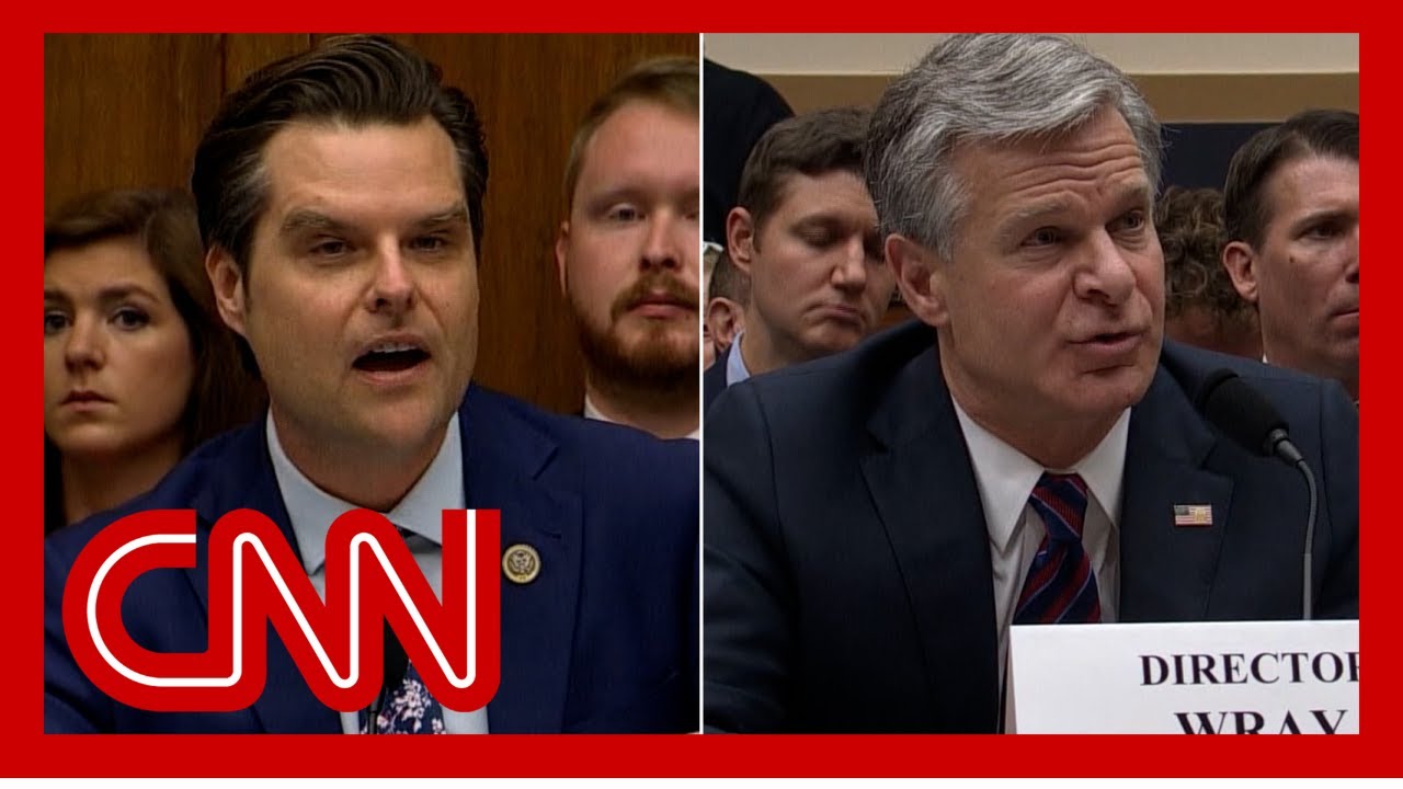 See heated exchange between Matt Gaetz and FBI director