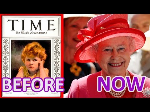 Woman and Time: Queen Elizabeth II.  BEFORE and NOW