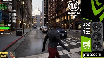 Unreal Engine 5 Matrix Awakens City-voorbeeld 4K | RTX 3090 Ti | Ryzen 9 5950X