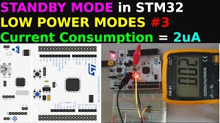 STANDBY MODE in STM32 || LOW POWER MODES || CubeIDE