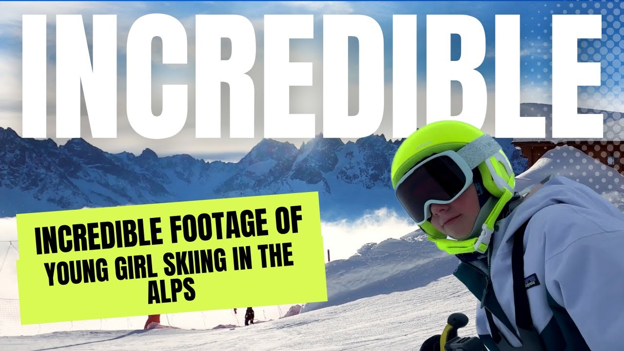Incredible Footage of Young Girl Learning to Ski in the French Alps - Episode 33