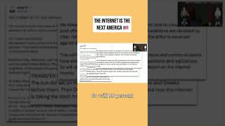 🇺🇸 THE INTERNET IS THE NEXT AMERICA