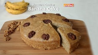 cake banana eggless cooker pressure recipe