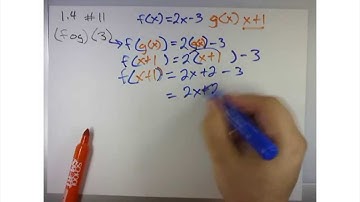 Precalculus 1.4 Composite Functions HW # 11