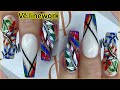 Cách Vẽ Line, hoa bằng cọ linework và Gel Polish | Christine Lam